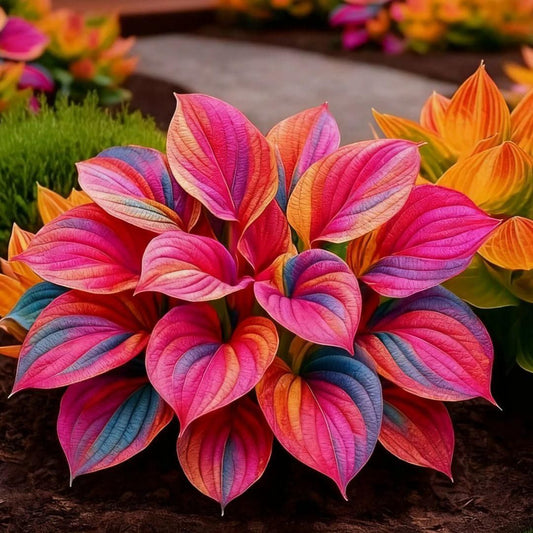 Multicolor Hosta Seeds + Plant Growth Serum Free