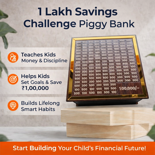 Teach Smart Money Habits Early with the 1 Lakh Savings Challenge Piggy Bank