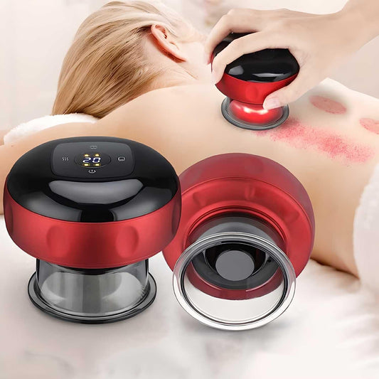 Electric Cupping Therapy Massager Machine, Electric Cupping Therapy Massager Hot Compress Scraping Massage Tool for Cellulite Reduction